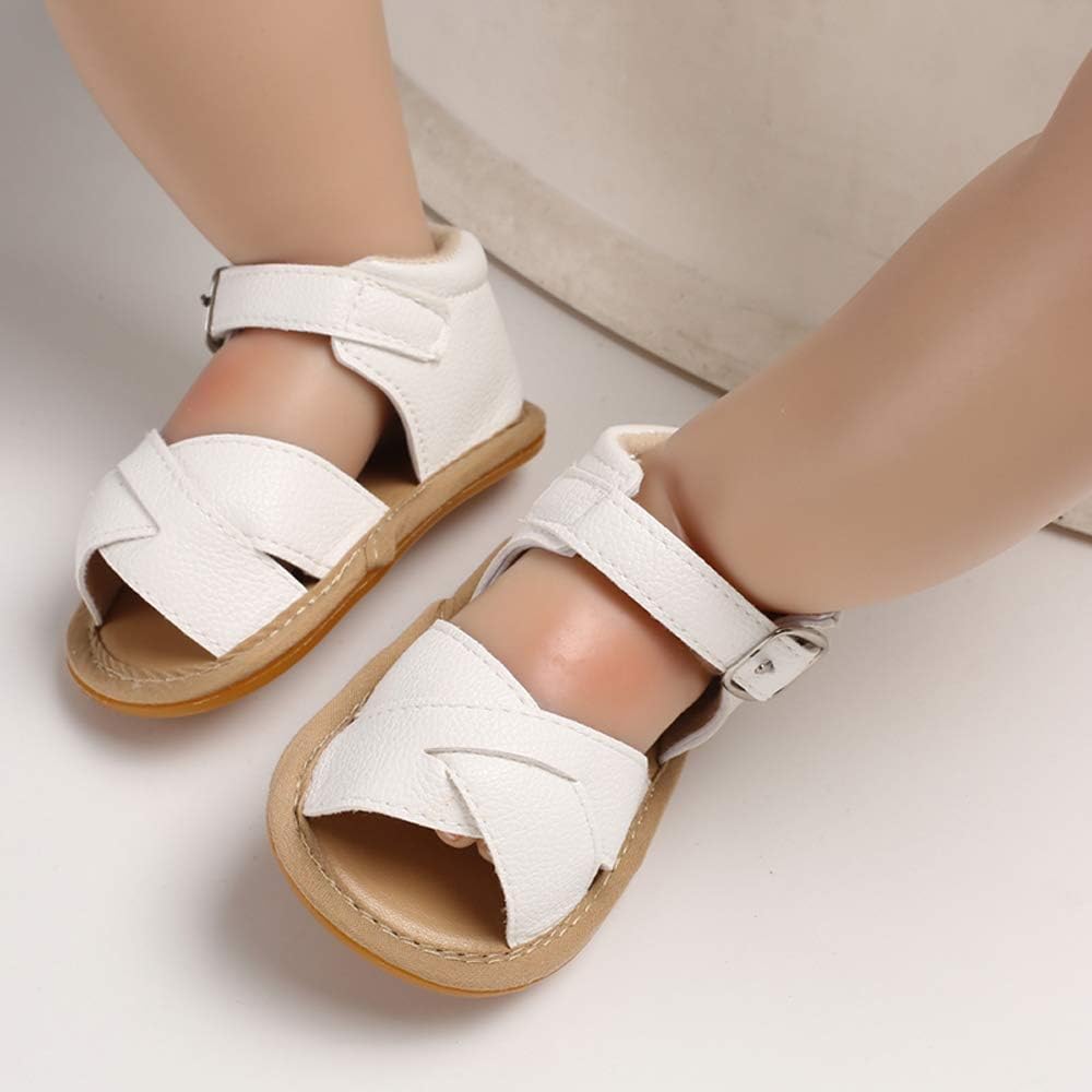  | SOFMUO Baby Girls Boys Sparkly Bowknot Sandals Premium Soft Anti-Slip Rubber Sole Infant Summer Outdoor Shoes Toddler First Walkers | Sandals