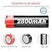 AA Rechargeable Batteries, AA Batteries Rechargeable 2800mAh High-Capacity AA Batteries 1.2V Ni-MH Low Self Discharge 8-Pack