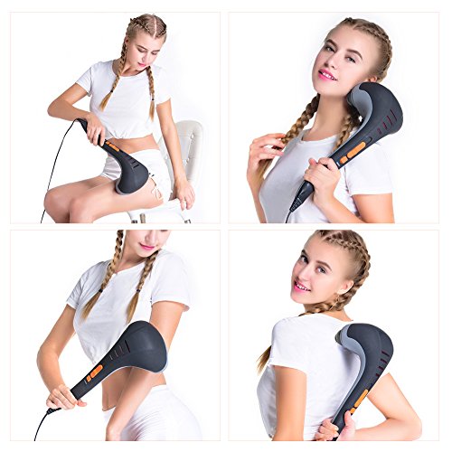 Ikeepi Electric Handheld Deep Tissue Percussion Massager with 4