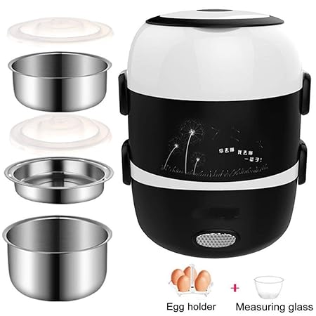 XINHUANG Fiambrera eléctrica Multifuncional, Mini arrocera ...