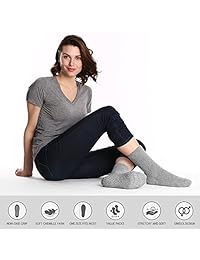 Pembrook calcetines peludos antideslizantes para hospital ideales para adultos, hombres y mujeres (disponibles en paquetes de 2, 4 y 6). Diseñados específicamente para pacientes de hospital pero ideales para todo el mundo