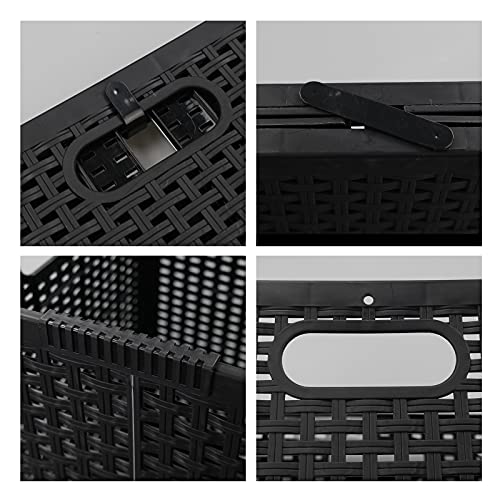 Neadas 2Pack Folding Plastic Laundry Baskets, Collapsible Laundry