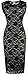 HOMEYEE Women's Floral Lace Cocktail Party Sheath Dress S09