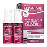 Keranique Hair Regrowth 3-Piece Treatment Set For Women, 2 fl. Oz each, Two Month Supply