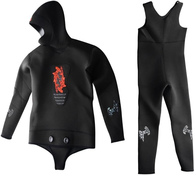 Benthos Black Wetsuit, Mens, 5 mm, Yamamoto 39, Open Cell, Freediving Suit