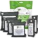 Natural Air Purifying Bags 100% Moso Bamboo Charcoal 6-Pack Odor Eliminator for Kitchens Bedrooms Bathrooms Cars Basements Pet Areas & Shoes