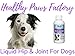 LIQUID HIP & JOINT CARE FOR DOGS Glucosamine Chondroitin MSM Amino Acid Supplement For Dogs Aloe Vera Heals Protects Repairs Supports Joints, 4 oz Bottle