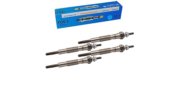 YOU.S Original 142000-1850 Bujía Largo 101mm Voltaje 11V (4 ...