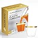 Gold Plastic Cups ~ 100 Heavy Duty Elegant Party Cups ~ Fancy Gold Rimmed Clear Old Fashion Tumblers ~ Recyclable and Disposable Wedding Cups