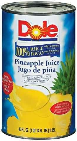JUICE, PINEAPPLE 100% NOT-FROM-CONCENTRATE FANCY CAN SHELF STABLE