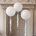 Giant Balloons 36-Inch White Balloons (Premium Helium Quality) Pkg/6, for Birthdays Wedding Photo Shoot and Festivals Christmas and Event Decorations ...