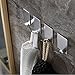 FOTYRIG Heavy Duty Adhesive Hooks Stick on Hooks Stainless Steel Waterproof Wall Hooks Hangers for Hanging Robe, Coat, Towel, Keys, Bags, Lights, Calendars -Home Kitchen Bathroom 4-Pack
