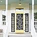 Graduation Decorations 2021 - CLASS OF 2021 CONGRATS GRAD Porch Sign Hanging Flags Banners Party Supplies - Black Silver Gold