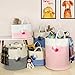 Solaya Short Blue Toy Basket for Nursery 16