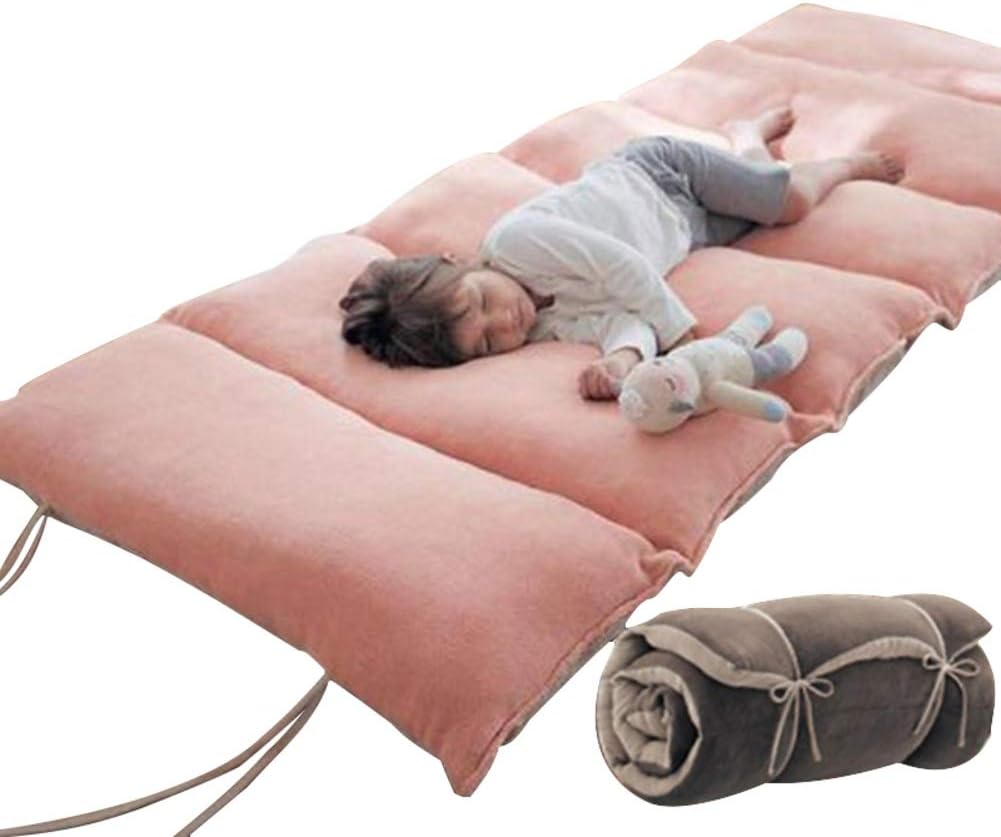 GDZFY Ultra Soft Japanese Traditional Futon Mattress,Thick Non-Slip Mattress Tatami Floor mat Fluffy Non-Toxic Sleeping pad Floor Seating-Pink 73x160cm(29x63inch)