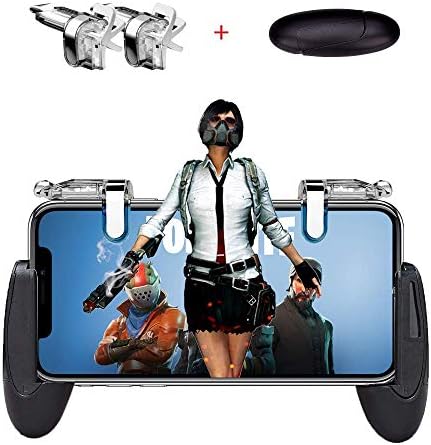 Mobile Game Controller, Sensitive Shoot Aim Trigger Fire Buttons L1R1 Joystick Knives Out Rules of Survival for Android iOS