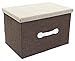 Jumbo Storage Box - Natural Jute Storage Container - Beige Closet Box - 18 x 12 x 12 inches