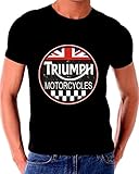 Triumph Motorcycle classic old Vintage Tin Sign T shirt