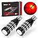 BRISHINE 1500 Lumens Extremely Bright Canbus Error Free 921 912 906 904 T15 W16W LED Bulbs 51-SMD 4014 LED Chipsets with Projector for Center High Mount Stop Brake Lights, Brilliant Red (Pack of 2)