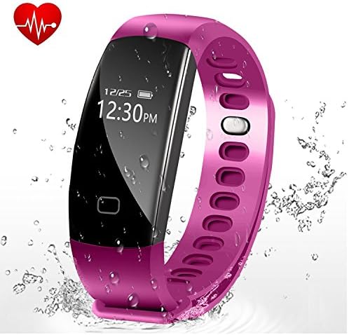 Letufit Today 50% Off ! Fitness Tracker, Heart Rate Activity Tracker Smart Bracelet with Sleep Monitor,Pedometer for iOS &amp; Android (purple)
