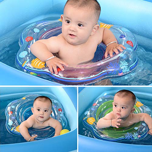 image for MAXSASI Baby Swimming Pool Floats with Double Airbags Safety Seat, Inf