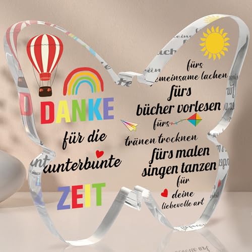 Blumuze Farewell Gift Educator Teacher, Butterfly Acrylic Decorative Sign Thank You Teacher Gifts for Farewell, Thank You Teacher, Christmas Gifts for Teacher