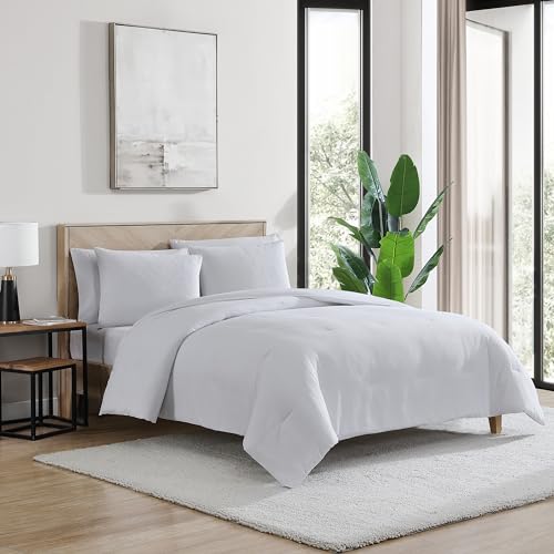1888 Mills True Comfort Waffle Comforter Set, Twin/Twin XL - White