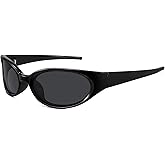 WOWSUN Retro Y2K Wrap Around Sunglasses for Women Trendy Polarized Sporty Shades UV Protection