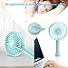 TINMIU Mini Handheld Fan, Small USB Personal Portable Desk Table Fan with Rechargeable Battery for Home, Dormitory, Office, Outdoors and Travel, Blue