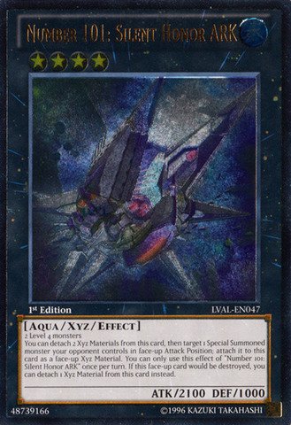Yu-Gi-Oh! - Number 101: Silent Honor ARK (LVAL-EN047) - Legacy of the Valiant - 1st Edition - Ultimate Rare