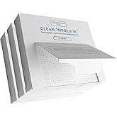 Clean Skin Club Clean Towels XL™, 100% USDA Biobased Face Towel, Disposable Face Towelette, Eczema Association Accepted, Make