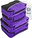 bago 7 Pcs Packing Cubes for Suitcases - 4 Travel Cubes with 3 ZipLock Bags - Luggage Organizer Bags to Get Maximum Storage, Save Time & Effort to Pack - Happy Traveling
