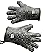 Heat Resistant BBQ Cooking Gloves - Plus Grill Brush & eBook of BBQ Recipes. Grill Gloves with Soft Inner Lining - Providing Comfortable Hand Protection - Food Safe & FDA Approved