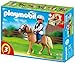 Playmobil Haflinger Horse with Rider and Stable