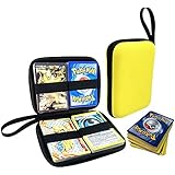 MageCraft Carrying PU Hard Case For Pokemon Trading Cards- Fits up to 180Cards- Yellow Color