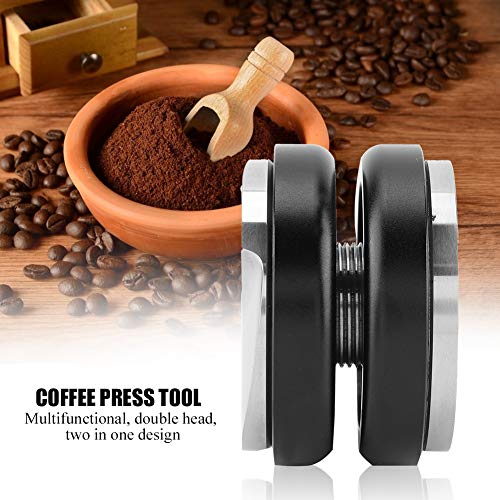 Pressino per caffè a doppia testa da 58 mm, pressa per caffè espresso in altezza regolabile in alluminio 2 in 1… - immagine 8