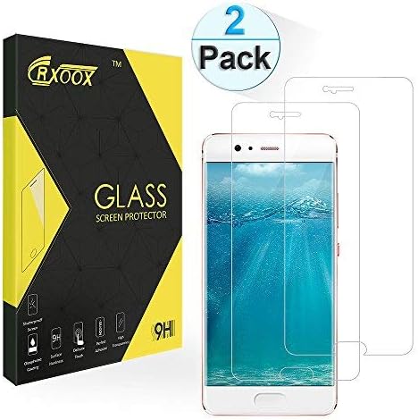 Schutzfolie für Huawei P10, [2 Stück] CRXOOX Gehärtetem Glas Displayschutzfolie Panzerglasfolie, Klar HD Ultra, 9H Härte, Anti-Öl, Wasser, Kratzer,Blasen,Staub, Fingerabdruck, Ultra Klare Transparenz