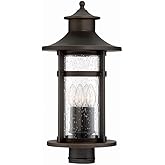 Minka Lavery Outdoor Post Lights 72556-143C Highland Ridge Exterior Post Lantern, 4-Light 240 Watts, Oil Rubbed Bronze