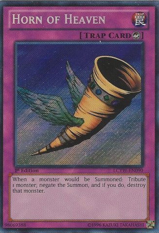 Yu-Gi-Oh! - Horn of Heaven (LCYW-EN090) - Legendary Collection 3: Yugi's World - Unlimited Edition - Secret Rare