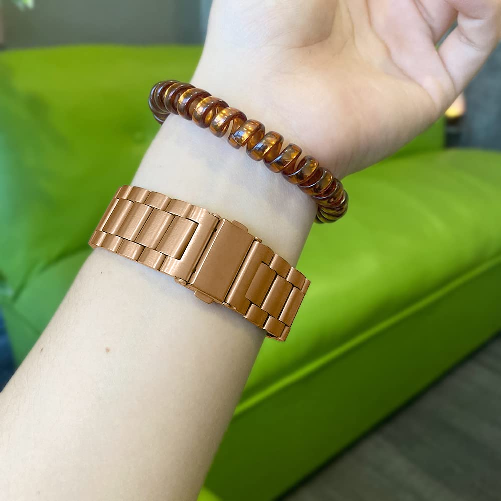 ZPJPPLX 14/16/18/20/22/24mm Metal Watch Band, Stainless Steel Quick Release Strap for Men Women