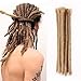Dsoar Dreadlock Extensions For Men Handmade Synthetic Dreads 12 inch Mens Dreadlock Hair Extensions 10 Strands/pack Hip-hop Dreads Extension(24#,Deep Blonde Color)thumb 1