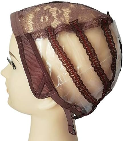 High Quality Wig Cap ☼Wig Cap Making Elastic Breathable Lace Mesh Net Weaving Cap Adjustable Head