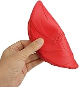 Vivifying 2 Pack 7 Inch Natural Rubber Flying Disc for Dogs Green Red view 3