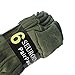 SEUROINT 6 Pairs Pack Cotton Gloves, Premium Garden Gloves, PVC Dots Cotton Work Gloves, Sure-Grip Breathable Gardening Gloves, Medium, Dark Green