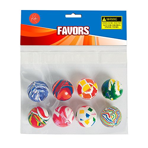 Marble Bouncing Balls - Pack Of 24 - 1.25 Inches Assorted Colors - High Bouncing Balls - For Kids Boys And Girls Great Party Favors, Bag Stuffers, Fun, Toy, Gift, Prize, PiÃ±ata Fillers - By Kidsco