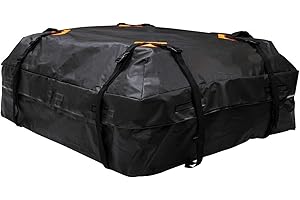 Shkalacar Car Roof Bag Rooftop top Cargo Carrier Bag, Roof Cargo Carrier 425L Universal Luggage Bag Storage Cube Bag for Trav