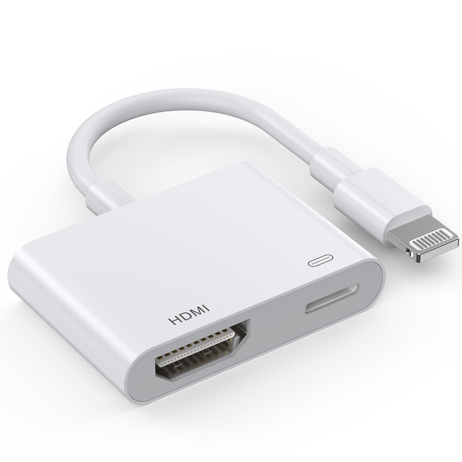 Photo 1 of [Apple MFi Certified] Lightning to HDMI Digital AV Adapter,1080P Video & Audio Sync Screen Converter AV Adapter with Charging Port for iPhone14 13 12 11 XS XR X 8 7 6,iPad to HD TV/Monitor/Projector