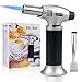Cooking Torch, Chef Lighter Flame Gun Tool, Kitchen Culinary Refillable, Adjustable Flame and Safety Lock, Creme Brulee Torch for BBQ, Baking, DIY, Soldering (Gas Not Included)