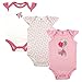 Hudson Baby Unisex Cotton Bodysuits, Kitty 3-Pack, 9-12 Months