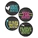 Monthly Bodysuit Stickers Retro Chalkboard Style, for Baby Girl or Baby Boy (Includes 1-12 Month Onesie Stickers)